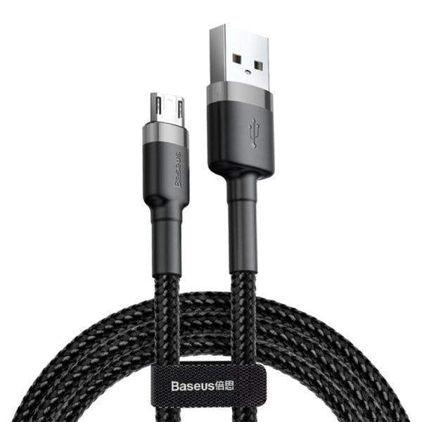 USB Cable Baseus Cafule Micro USB Cable 2.0A (3m) gray/black 05280 фото
