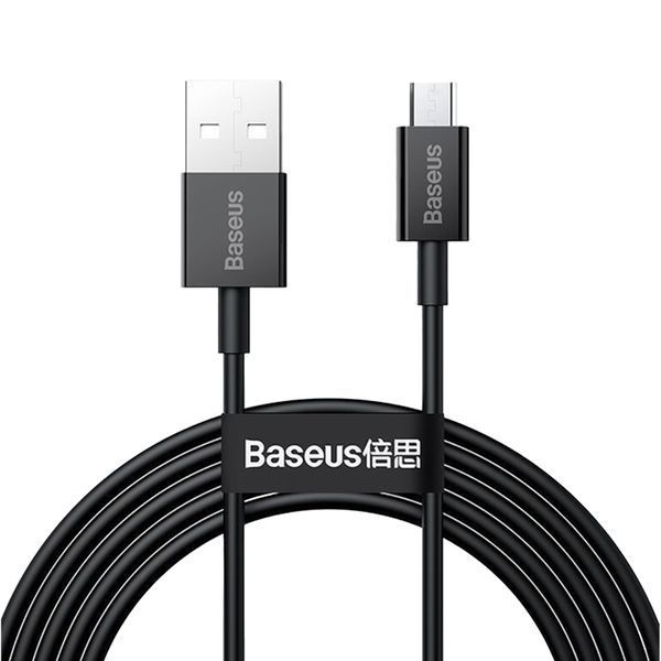 USB Cable Baseus Superior Series Fast Charging Micro USB 2A (2m) black 42837 фото