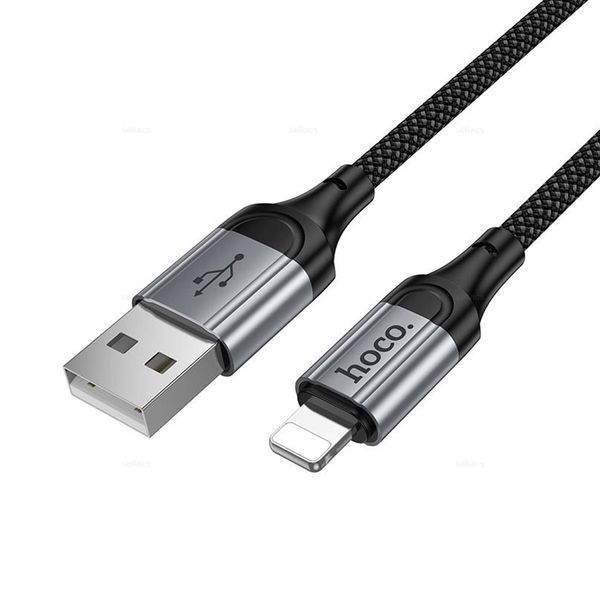 USB Cable Hoco Lightning X121 1.5m black 44460 фото