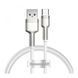 USB Cable Baseus Cafule Metal Data Type-C 66W (1m) white 02323 фото 2