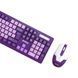 Клавіатура Bluetooth Jedel WS737 + мишка purple 44351 фото 3
