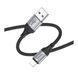 USB Cable Hoco Lightning X102 2.4A 1m black 38434 фото 3