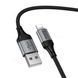 USB Cable Hoco Lightning X121 1.5m black 44460 фото 4