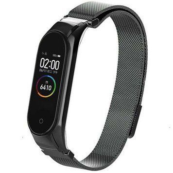 Ремінець Xiaomi Mi Band 3/4 Milanese Loop magnet black 06983 фото