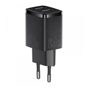 МЗП Baseus Compact 10,5W (2 USB) black 26719 фото