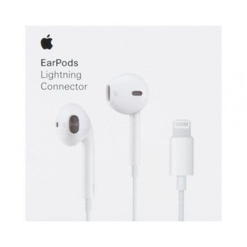 Навушники Bluetooth Apple iPhone EarPods Lightning white 36682 фото