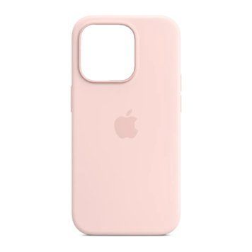Silicone case iPhone 14 Pro with MagSafe chalk pink 42084 фото