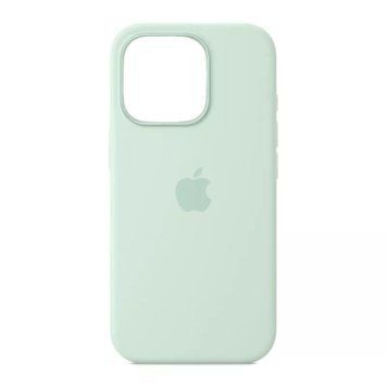 Silicone case iPhone 16 Pro with MagSafe aquamarine 41480 фото
