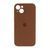 Silicone case Full iPhone 13 dark brown 45371 фото