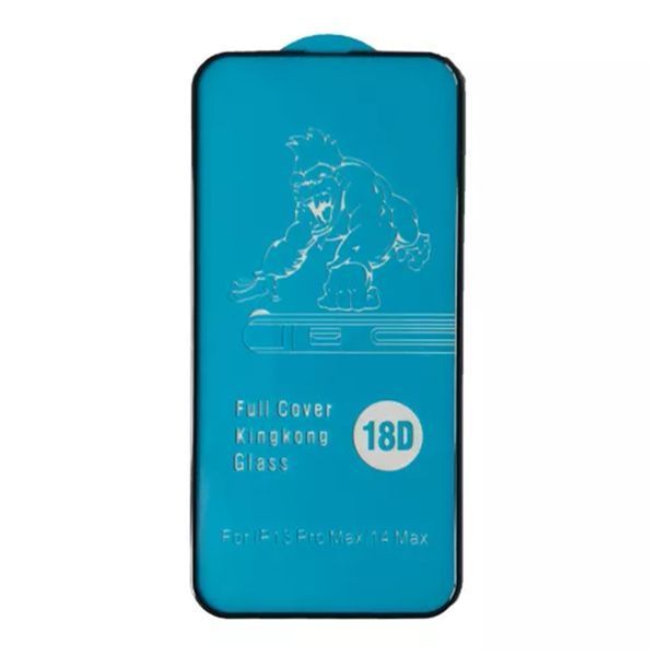 Скло KING KONG iPhone 14 Pro black з бортиками 03346 фото
