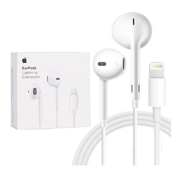Навушники Bluetooth Apple iPhone EarPods Lightning white 36682 фото