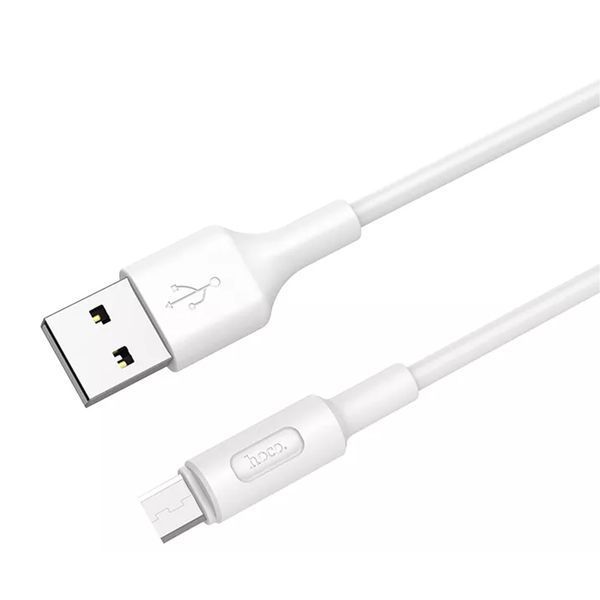 USB Cable Hoco Micro usb X25 2A white 34061 фото
