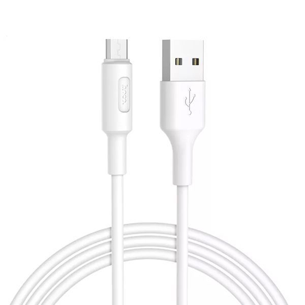 USB Cable Hoco Micro usb X25 2A white 34061 фото
