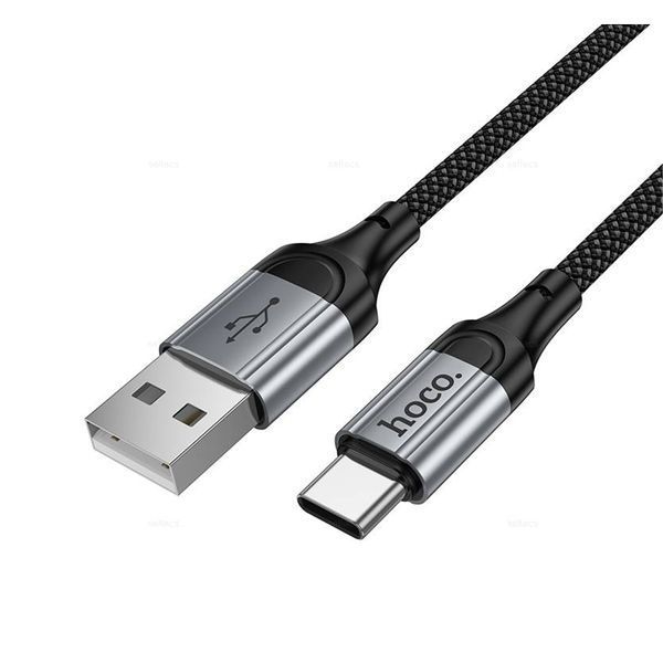 USB Cable Hoco Type-C X121 1.5m black 44461 фото