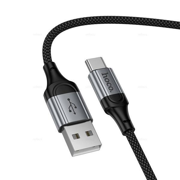 USB Cable Hoco Type-C X121 1.5m black 44461 фото