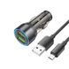 АЗП Hoco NZ12 36W (2USB) + cable Micro USB black 37869 фото 3