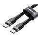 Cable Baseus Cafule Type-C to Type-C PD 2.0 60W (2m) gray/black 46673 фото 3