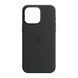 Silicone case iPhone 15 Pro Max with MagSafe black 33694 фото 1