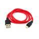 USB Cable Hoco lightning X21 2.4A 2m red 22086 фото 1