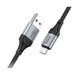 USB Cable Hoco Micro usb X102 2.4A 1m black 38435 фото 2