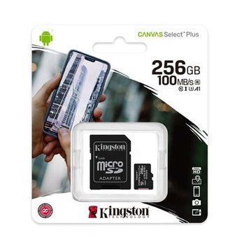 MicroSD 256GB Kingston Canvas Select Plus A1 UHS-1 100R Class 10 + SD adapter 30294 фото