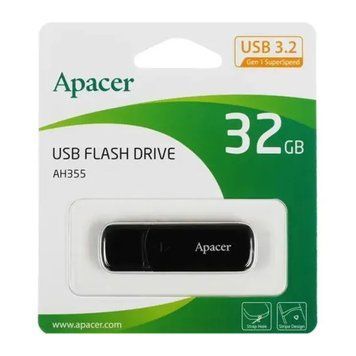 USB Flash 32 GB Apacer AH355 3.2 Black UA 21060 фото