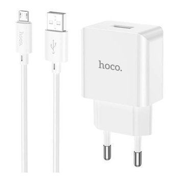 МЗП Hoco C106A 10.5W/2.1A + cable Micro white 36398 фото