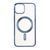 Силікон iPhone 15 Pro MagSafe chrome blue 33654 фото