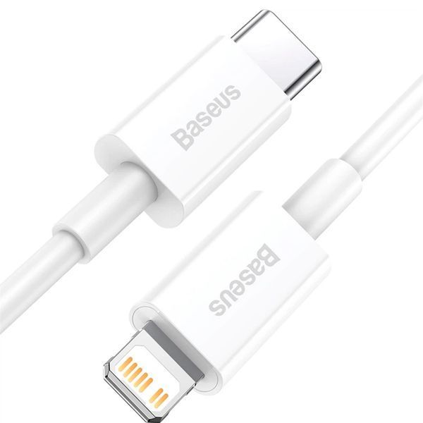 Cable Baseus Superior Series Fast Charging Type-C to Lightning 20W (2m) white 46675 фото