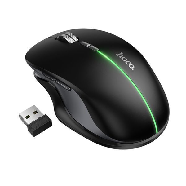 Мишка Bluetooth Hoco GM40 black з вбудованим акумулятором 00247 фото