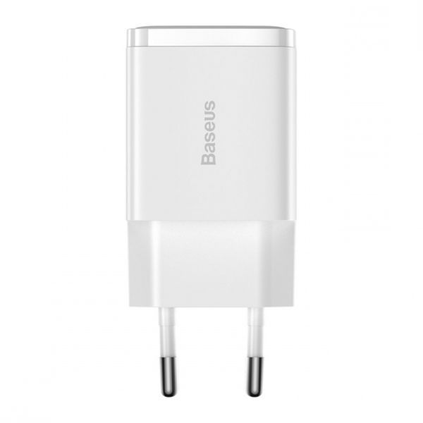 МЗП Baseus Compact 10,5W (2 USB) white 26720 фото