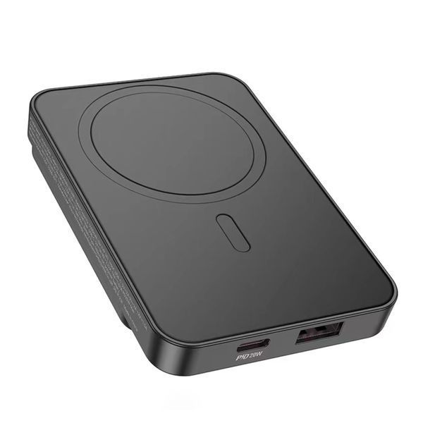 Power bank 10 000 mAh Hoco DB41 T Magnetic PD20W+QC3.0 black 42535 фото