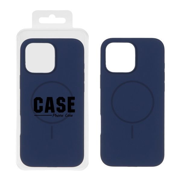 Silicone case iPhone 17 with MagSafe Premium midnight blue 43338 фото