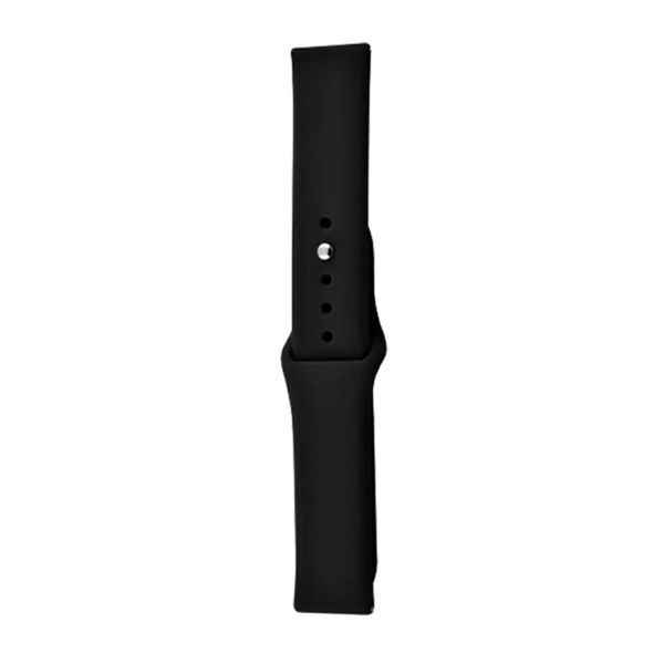 Універсальний ремінець 20mm silicone black 28604 фото