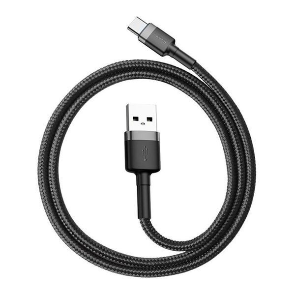 USB Cable Baseus Cafule Type-C 3A (2m) gray/black 05459 фото