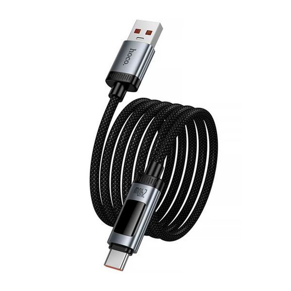 USB Cable Hoco Type-C U148 display 100W 1m black 44875 фото