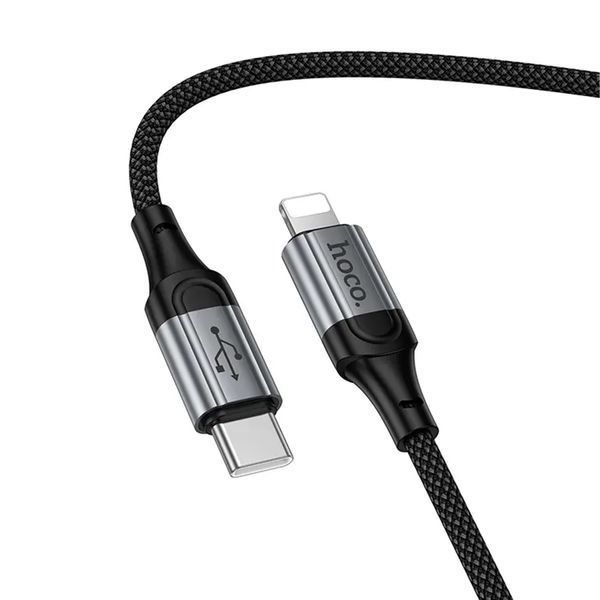 USB Cable Hoco X121 Type-C to Lightning PD 27W 1.5m black 44462 фото
