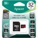 MicroSD 32GB Apacer UHS-1 85R Class 10 + SD adapter 19944 фото 1