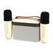 Колонка Bluetooth K19 2 мікрофона дитяче караоке beige 44413 фото 1