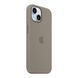 Silicone case with MagSafe iPhone 15 Pro Max clay 33696 фото 2