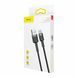 USB Cable Baseus Cafule Type-C 3A (2m) gray/black 05459 фото 1