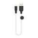 USB Cable Hoco Lightning X21 2.4A 0.25m black-white 21490 фото 3