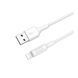 USB Cable Hoco Lightning X25 2A 1m white 24132 фото 2