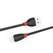 USB Cable Hoco Lightning X27 2.4A 1m black 34062 фото 3