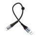 USB Cable Hoco Type-C X38 3A Cool 0.25m black 25403 фото 1