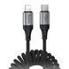 USB Cable Hoco X121 Type-C to Lightning PD 27W 1.5m black 44462 фото 3