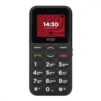 Телефон Ergo R181 Black UA 26656 фото