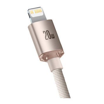 Кабель Baseus Crystal Shine Series Type-C to Lightning 20W (2m) pink 10911 фото