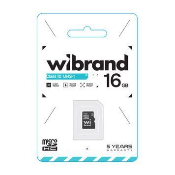 MicroSD 16GB Wibrand UHS-1 Class 10 UA 25638 фото
