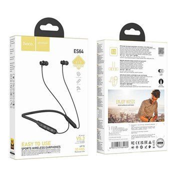 Навушники Bluetooth Hoco ES64 Sport black 43582 фото